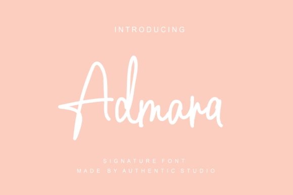 Admara: A Handwritten Typeface for Authentic Branding