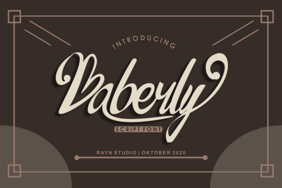 Baberly: A Vintage Script Font for Web Design
