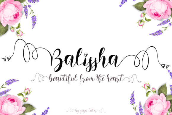 Balissha: A Romantic Script Typeface for Editorial Design