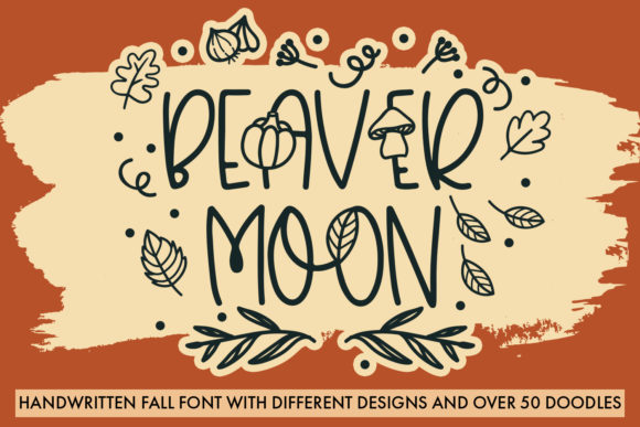 Beaver Moon Font: A Quirky Handwritten Typeface for Fall