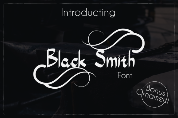 Black Smith: A Modern Handwritten Font for Makers