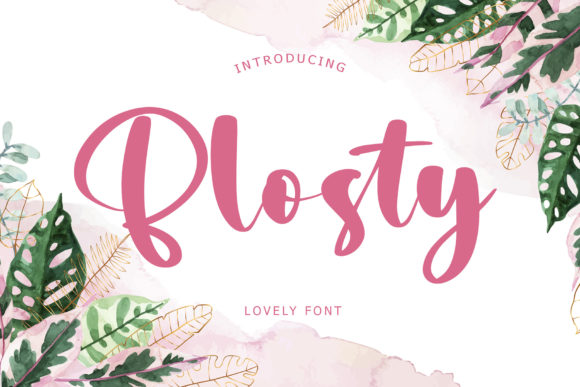 Blosty: The Elegant Handwritten Font for Makers