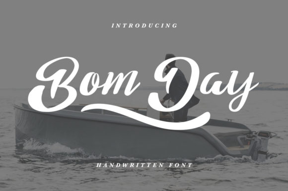 Bom Day: A Bold Handwritten Font for Editorial Design
