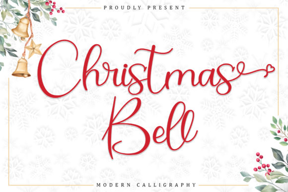 Christmas Bell Font for Elegant Web Design