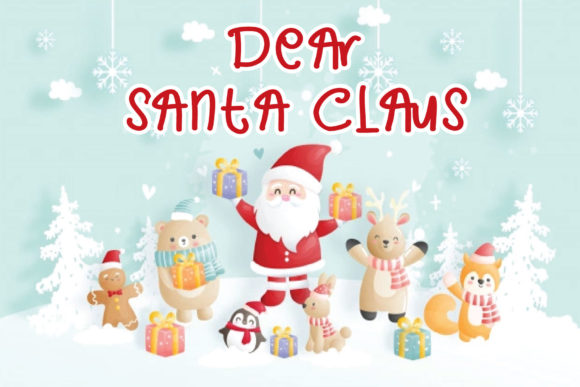 Dear Santa Claus: A Handwritten Font for Makers