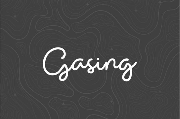 Gasing: The Handwritten Font for Polished Branding