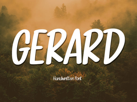 Gerard: A Casual Handwritten Typeface for Editorial Design