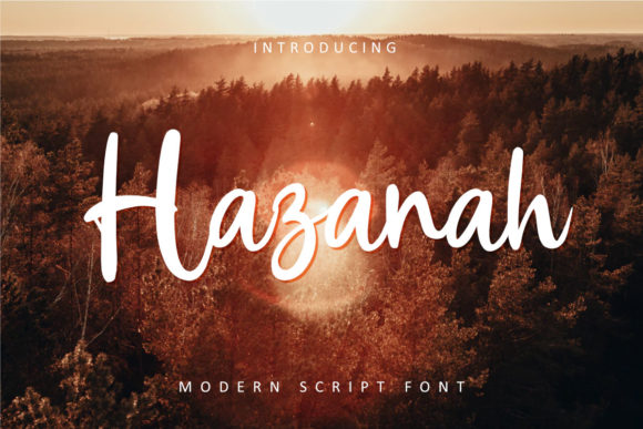 Hazanah Script Font for Handmade Brands