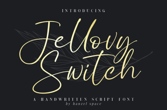 Jellovy Switch: A Delicate Handwritten Font for Makers