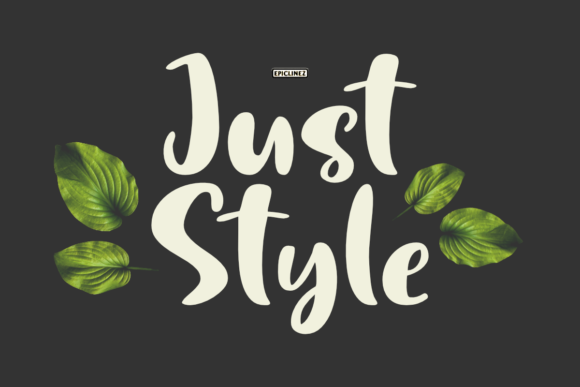 Just Style Font for Modern Web Design