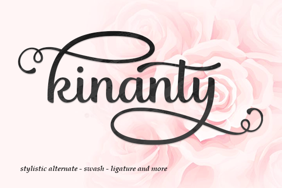 KInanty: A Modern Script Font for Editorial Design