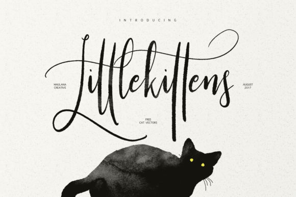 Little Kittens Font for Romantic Campaign Design