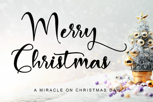 Merry Christmas Baby Script Font for Web Design