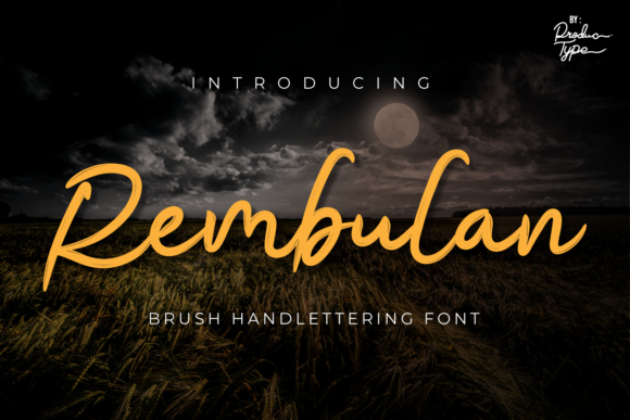 Rembulan: A Whimsical Script Font for Editorial Design