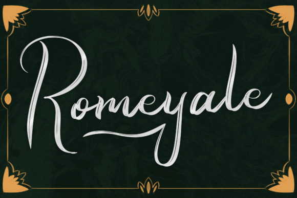 Romeyale: A Natural Brush Font for Elegant Branding