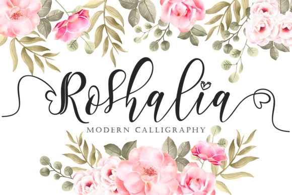 Roshalia Typeface for Romantic Campaigns