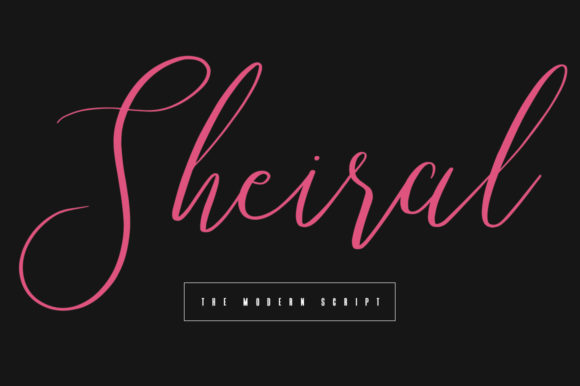 Sheiral: An Elegant Script Handwritten Font for Editorial Design