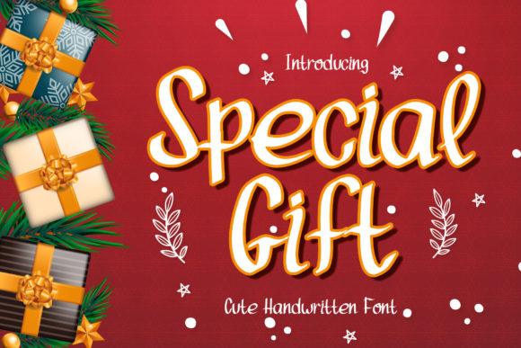 Special Gift Font for Festive Web Design