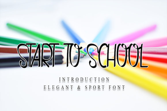 Start to School: A Handwritten Font for Crafters