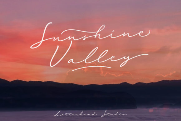 Sunshine Valley Font for Digital Branding