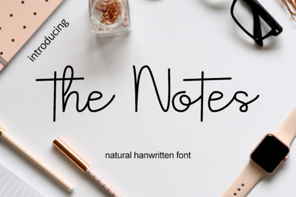 The Notes: A Natural Handwritten Font for Web Design
