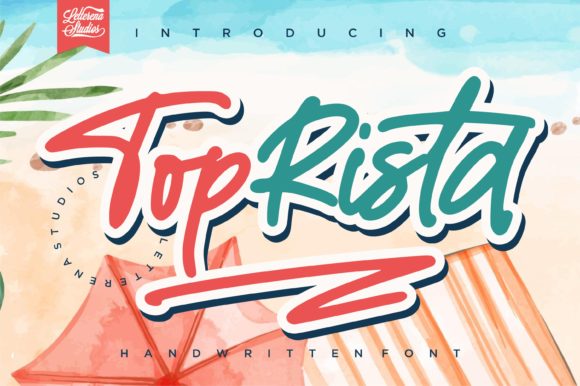 TopRista: A Modern Handwritten Typeface for Web Design
